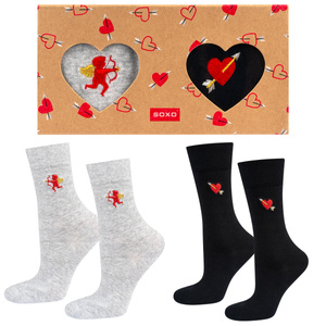 Soxo men's Valentine's Day socks in a pack - 2 pairs