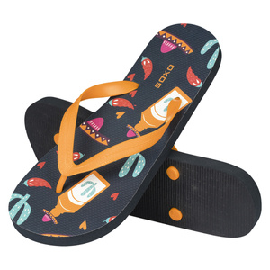 Comfort Women's and Men's Beach Flip-flops SOXO | Happy Teqila & Mexico | Perfect for Beach Holidays and Swimming Pool