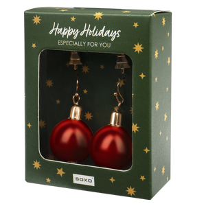 Earrings SOXO | set of baubles and Christmas tree earrings | funny gift for her | holidays