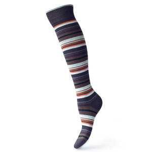 OUTLET Women's striped knee socks