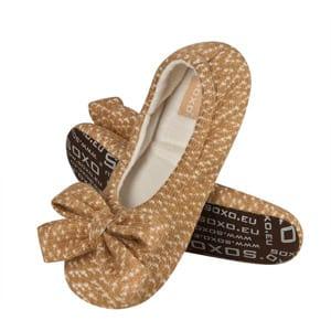 SOXO Women's knitted ballerina slippers PREMIUM