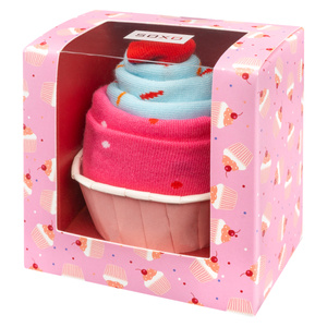 SOXO cupcake pink women's socks in a pack - 2 Pairs
