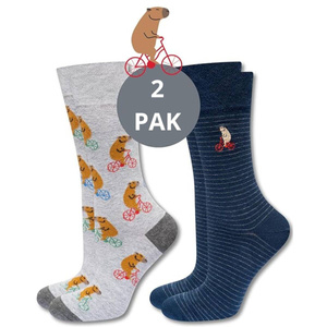SOXO men's capybara cycling socks - 2