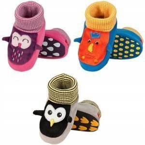 Set of 3x SOXO baby slippers animals