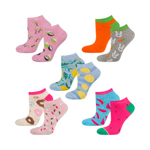 Set of 5x colorful SOXO women's socks