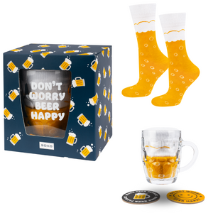 Set of men's socks SOXO in a beer mug with pads