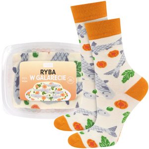 Women's socks SOXO | fish in jelly | Christmas gift | Mikolajki | for her