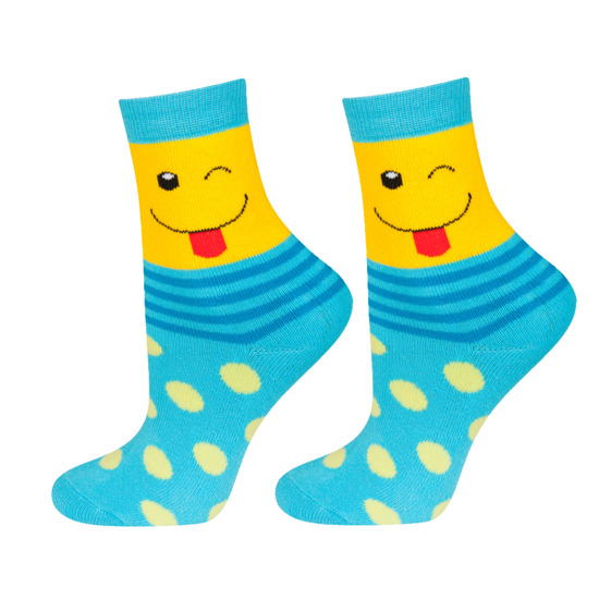 Children's SOXO socks, happy faces