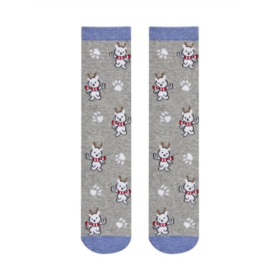 Colorful SOXO GOOD STUFF women's socks cotton reindeer