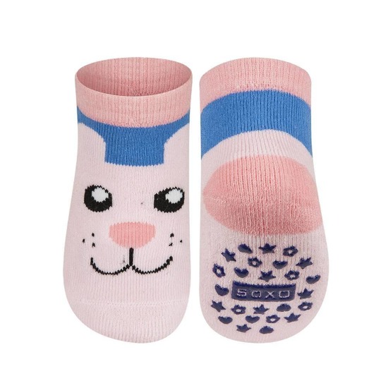 Colorful SOXO baby socks made of ABS with a smile