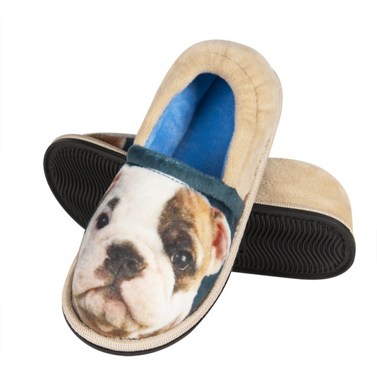 Colorful SOXO children's slippers with a picture of a pet