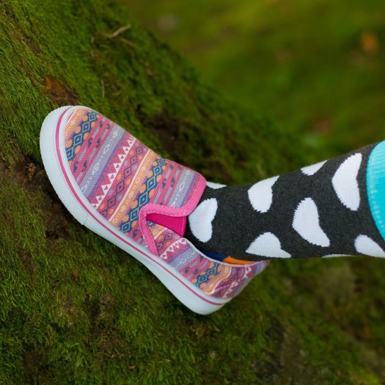 Colorful SOXO children's sneakers with patterns