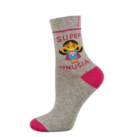 Colorful SOXO children's socks Super Granddaughter