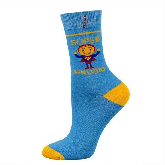 Colorful SOXO children's socks Super Grandson