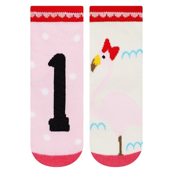 Colorful SOXO girls' socks mismatched numbers 1