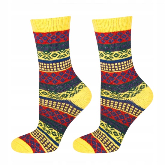 Colorful SOXO women's socks with funny patterns