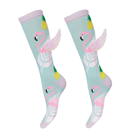 Flaming women's  SOXO knee socks with wings