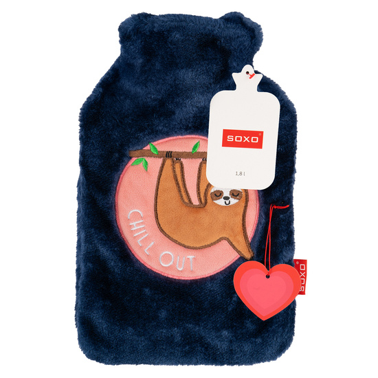 Gray hot water bottle SOXO chill out heater