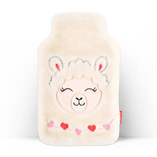 Hot water bottle llama SOXO white 1.8 L