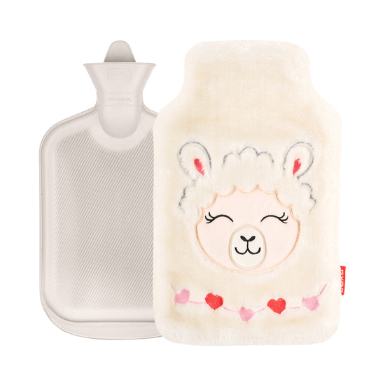 Hot water bottle llama SOXO white 1.8 L