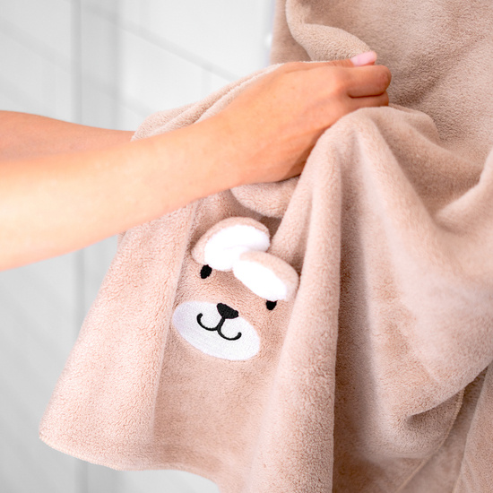 MOMO WAY 35x70 cm teddy bear bath towel 