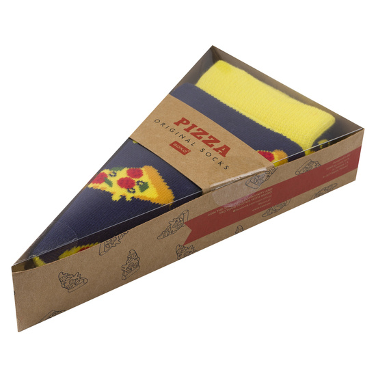 Men's and women's colorful SOXO pizza socks in a box | gift for a man | gift for woman