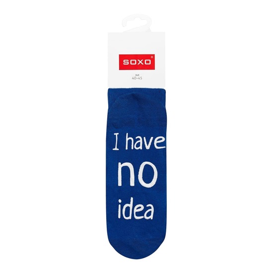 Men's long SOXO socks with inscriptions happy gift