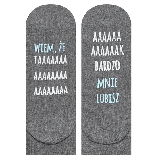Men's long SOXO socks with polish inscriptions an idea for a gift