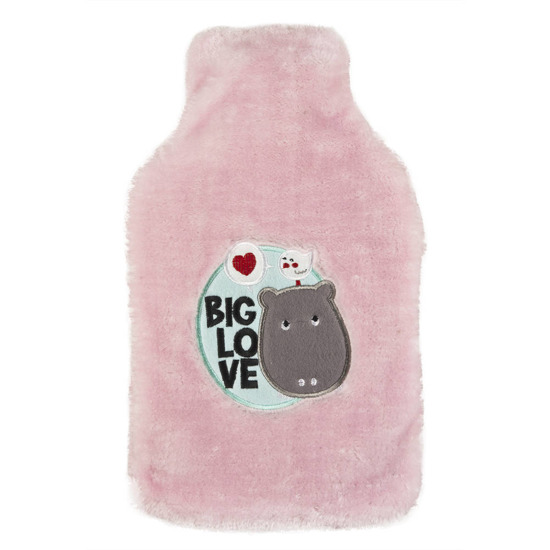 SOXO Furry Hot Water Bottle "Big Love"