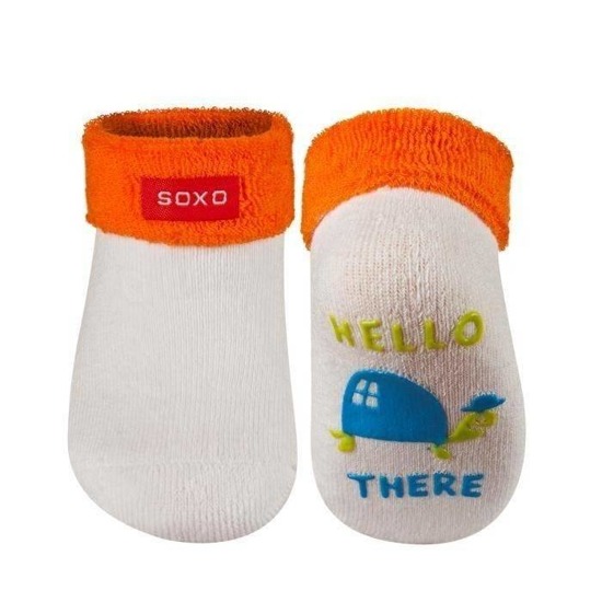 SOXO Infant socks with silicone designed abs (terry)