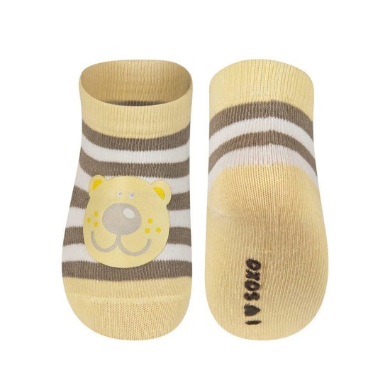SOXO Infant striped socks with patch