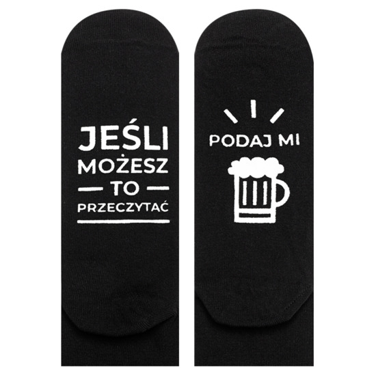 SOXO Men's socks with funny Polish inscription