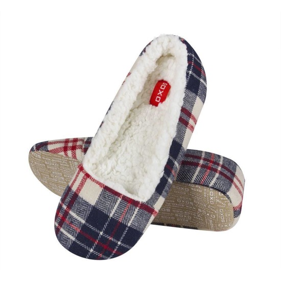 SOXO Women's checkered slippers PREMIUM