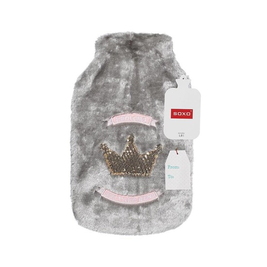 SOXO hot water bottle plush "The queen is only one"