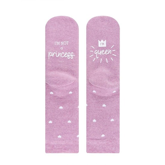 SOXO women's socks "I'm not princess, I'm queen"