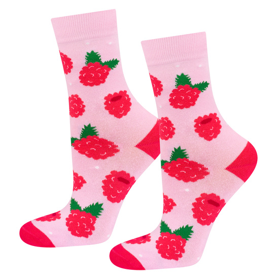 SOXO women's socks tincture raspberry