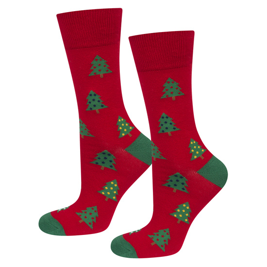 Set 4x Colorful men's socks SOXO GOOD STUFF merry Christmas gift cotton socks