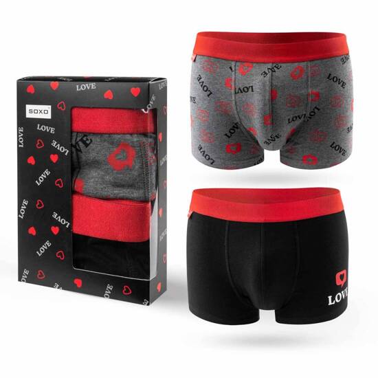Set of 2x SOXO gift boxers for Him cotton