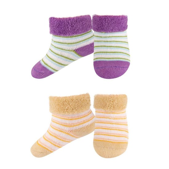 Set of 2x SOXO terry cotton baby socks