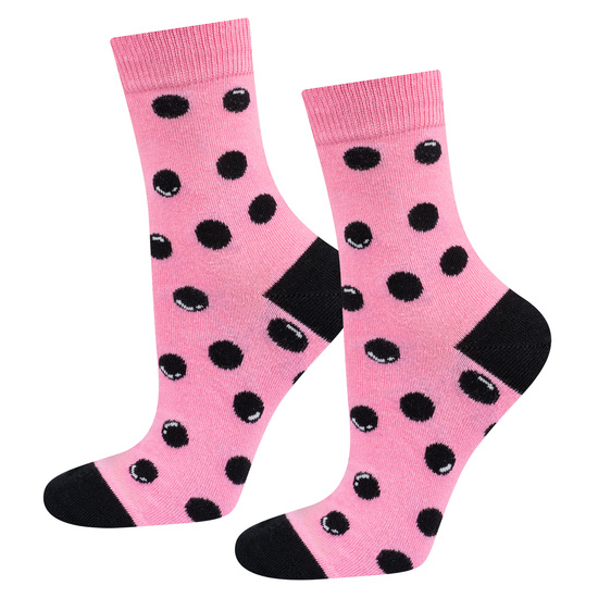 Soxo men's pink Bubble Tea women's socks - 2 Pairs