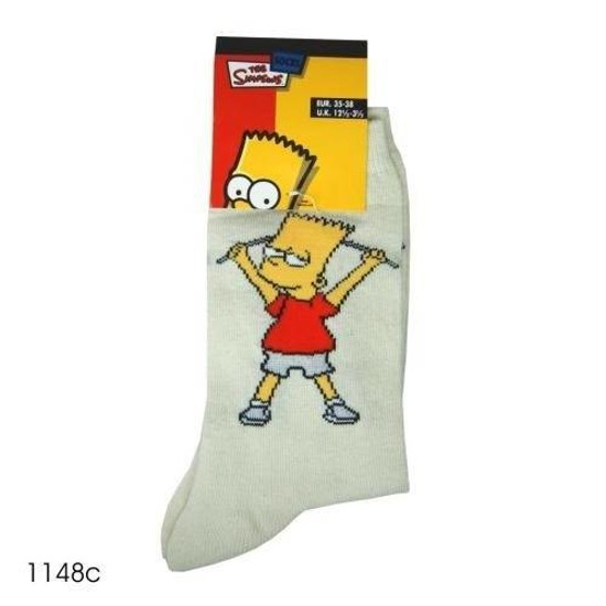 The Simpsons socks – white with Bart