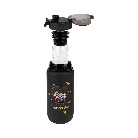 Water bottle 0.6L black | durable and practical | Harry Potter