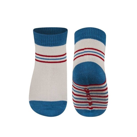 White SOXO baby socks with striped modal