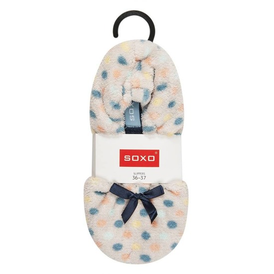 Women's ballerinas SOXO slippers with patterns with a soft sole