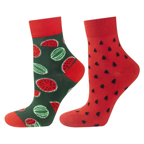 Women's colorful SOXO socks watermelon