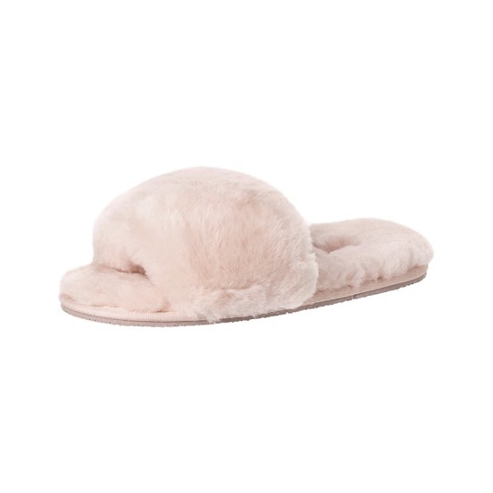 Women's slippers SOXO sheepskin slippers pink