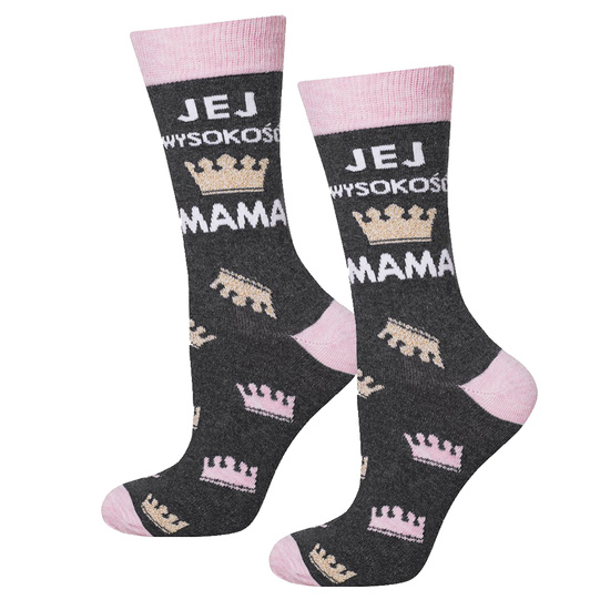 Women's socks SOXO Her Highness Mother - crowns