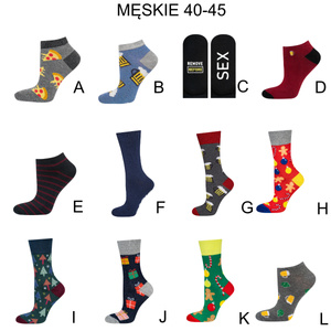 Advent calendar with colorful socks Set of 12x SOXO women's socks men's