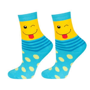 Children's SOXO socks, happy faces