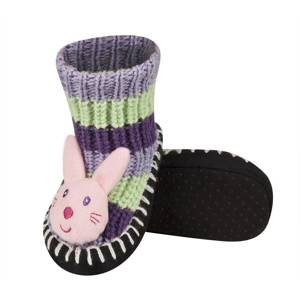 Colorful SOXO baby slippers with rabbit